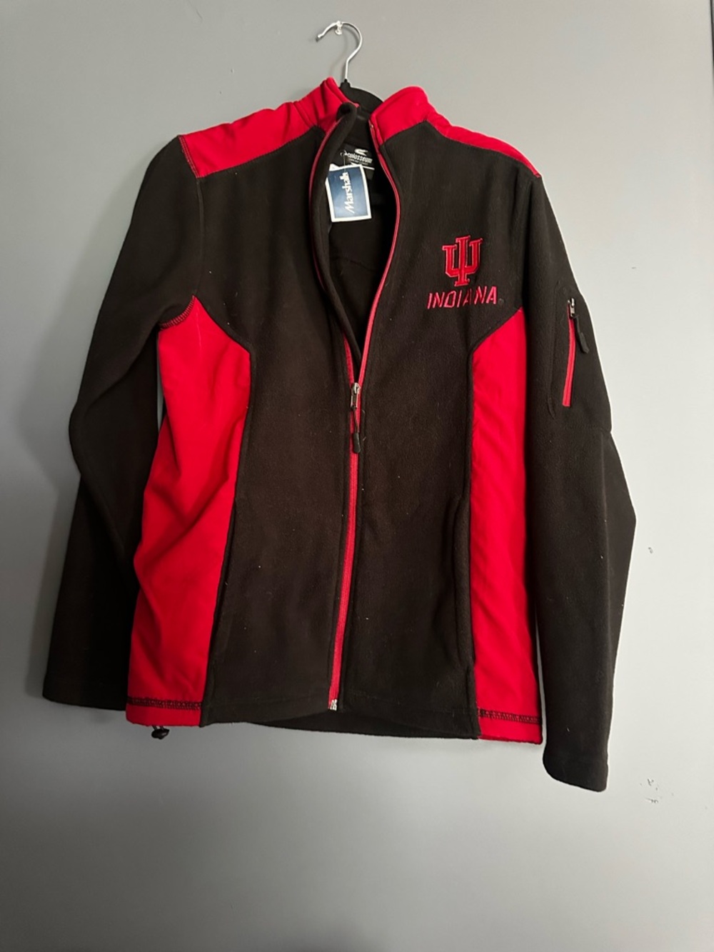 Colosseum Indiana Black and Red Full-Zip Jacket